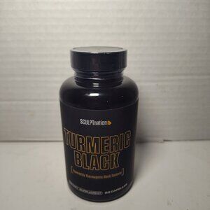 SculptNation Turmeric Black (60 Capsules) New & Sealed Manufactured 10/24